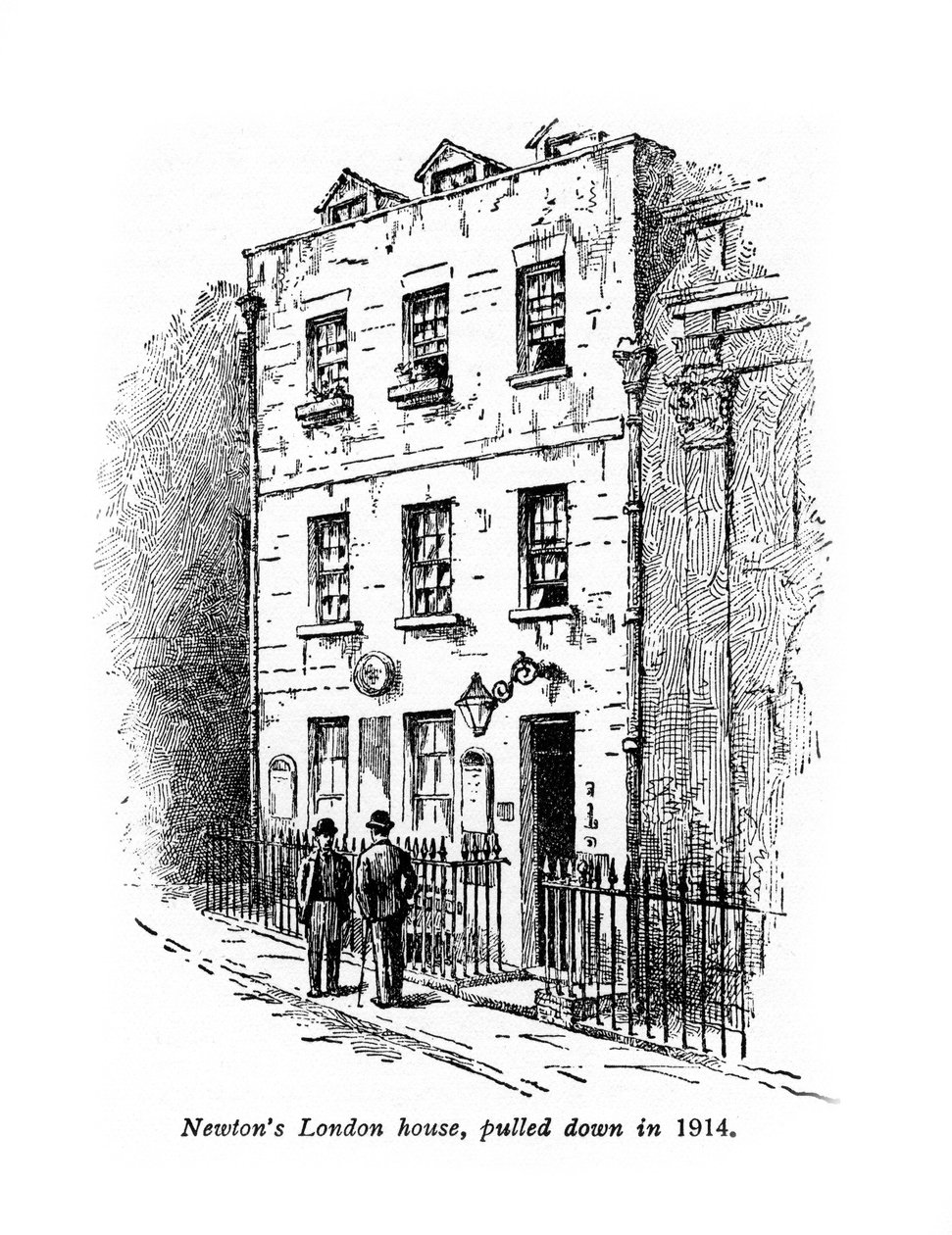 Casa de Sir Isaac Newton, Londres, século XX de Unbekannt