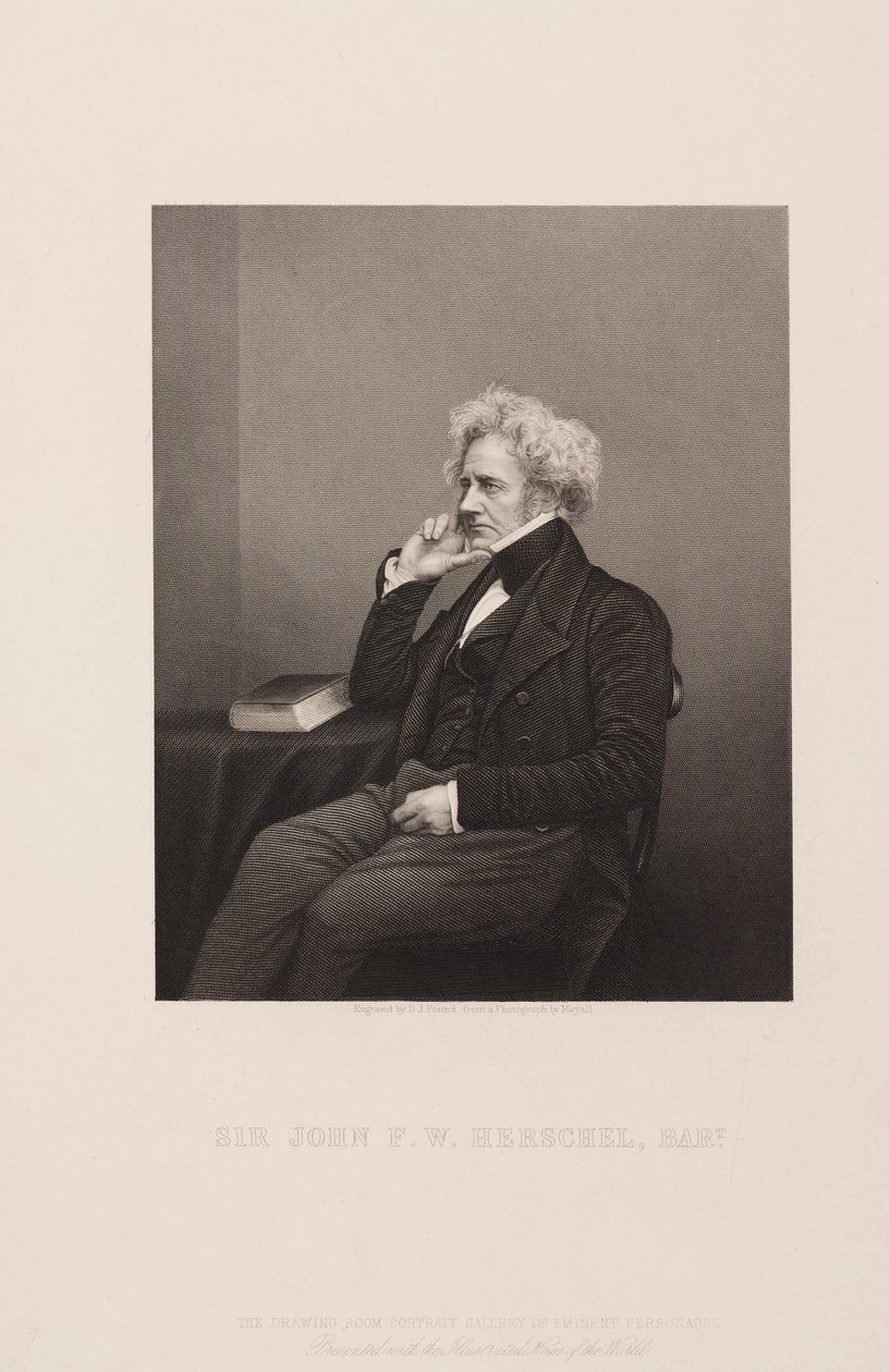 Sir John Herschel, astrónomo e cientista inglês, c 1860 de Unbekannt