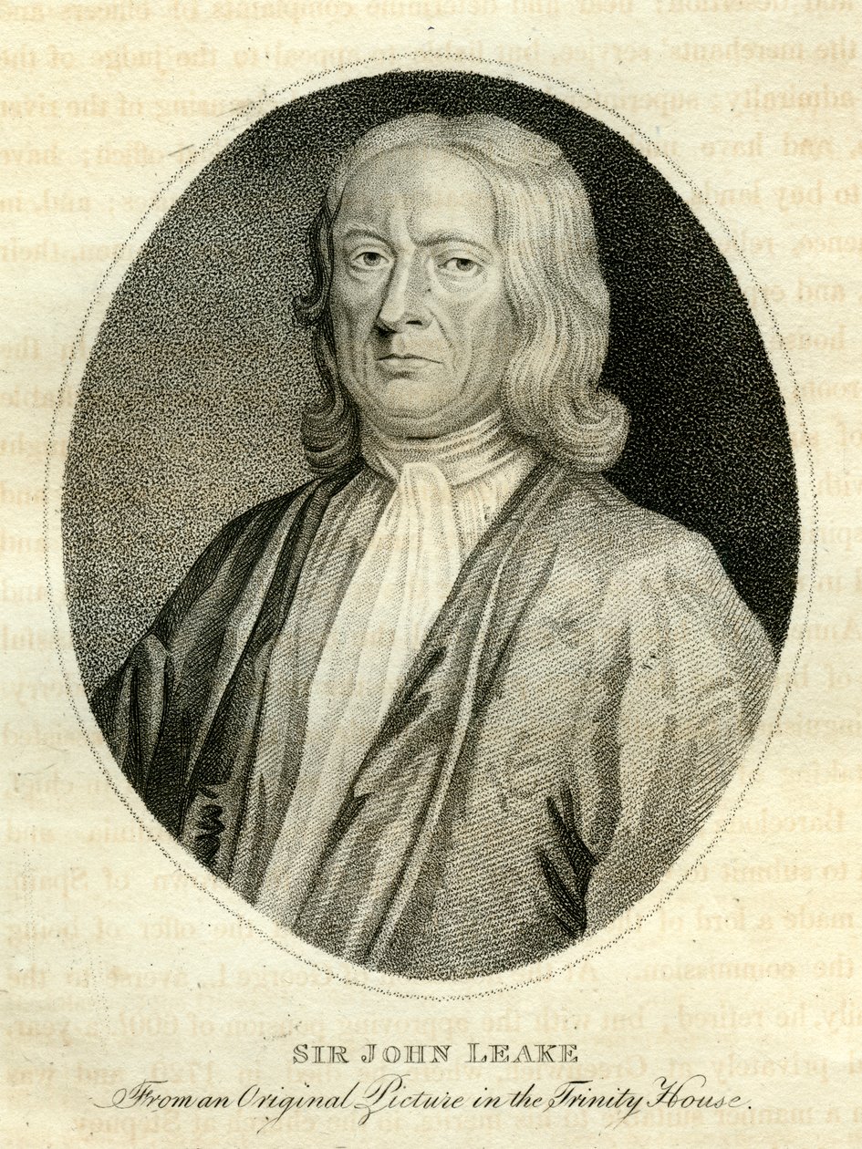 Sir John Leake, almirante britânico, século XVIII de Unbekannt