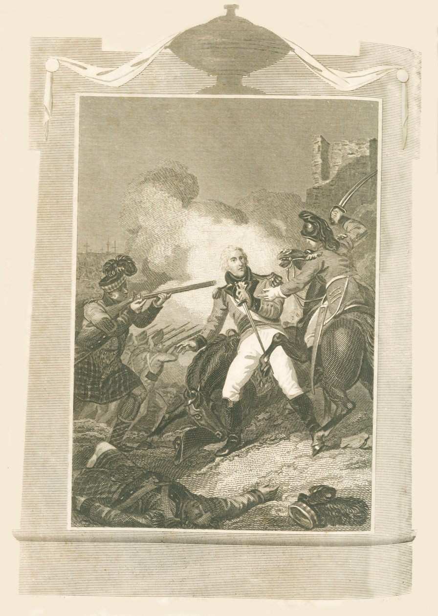 Sir Ralph Abercrombie na Batalha de Alexandria, 1801, 1816. de Unbekannt