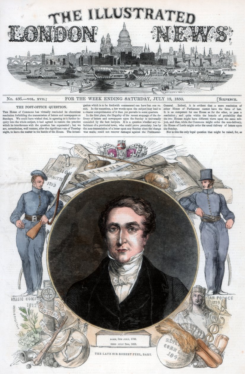 Sir Robert Peel, 1850 de Unbekannt