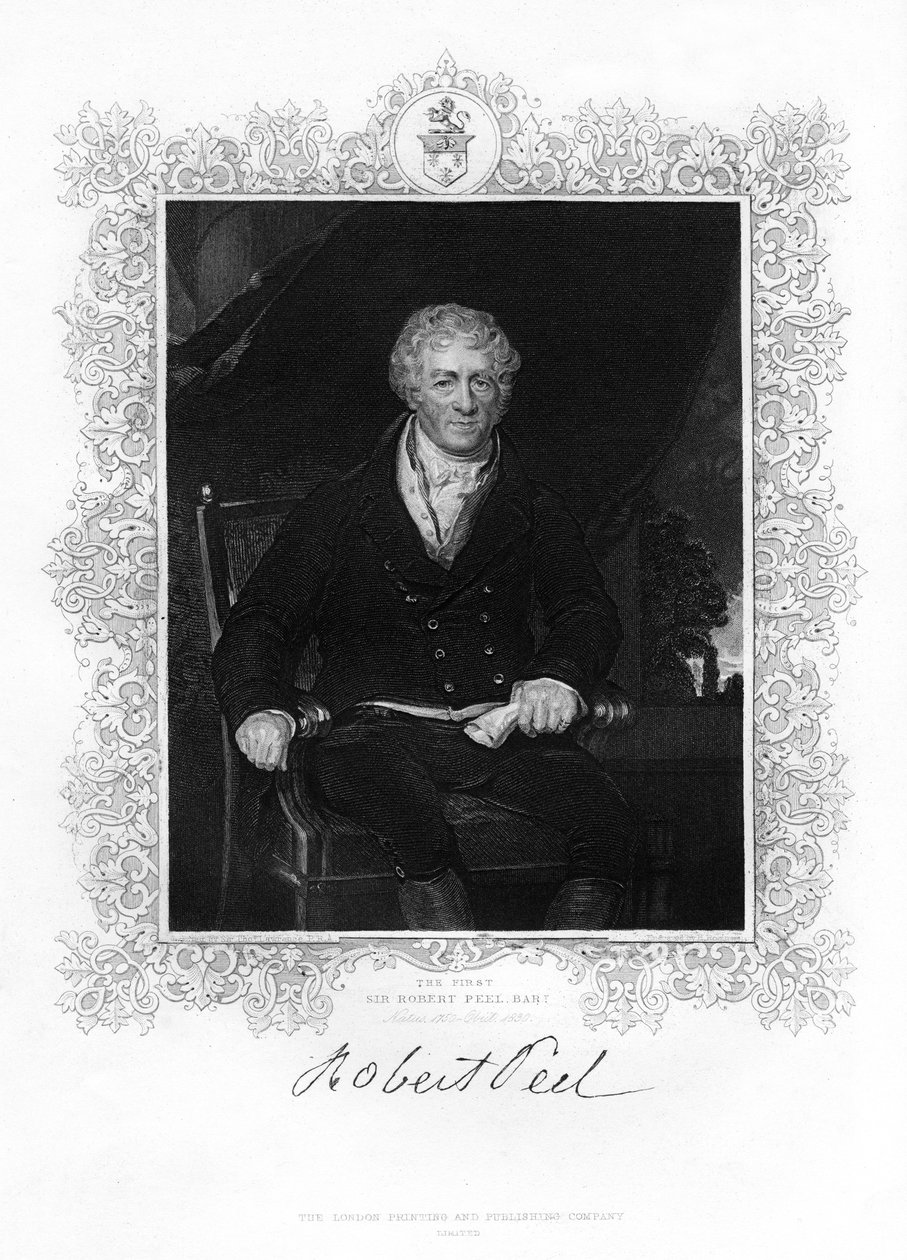 Sir Robert Peel, industrial britânico, século XIX de Unbekannt