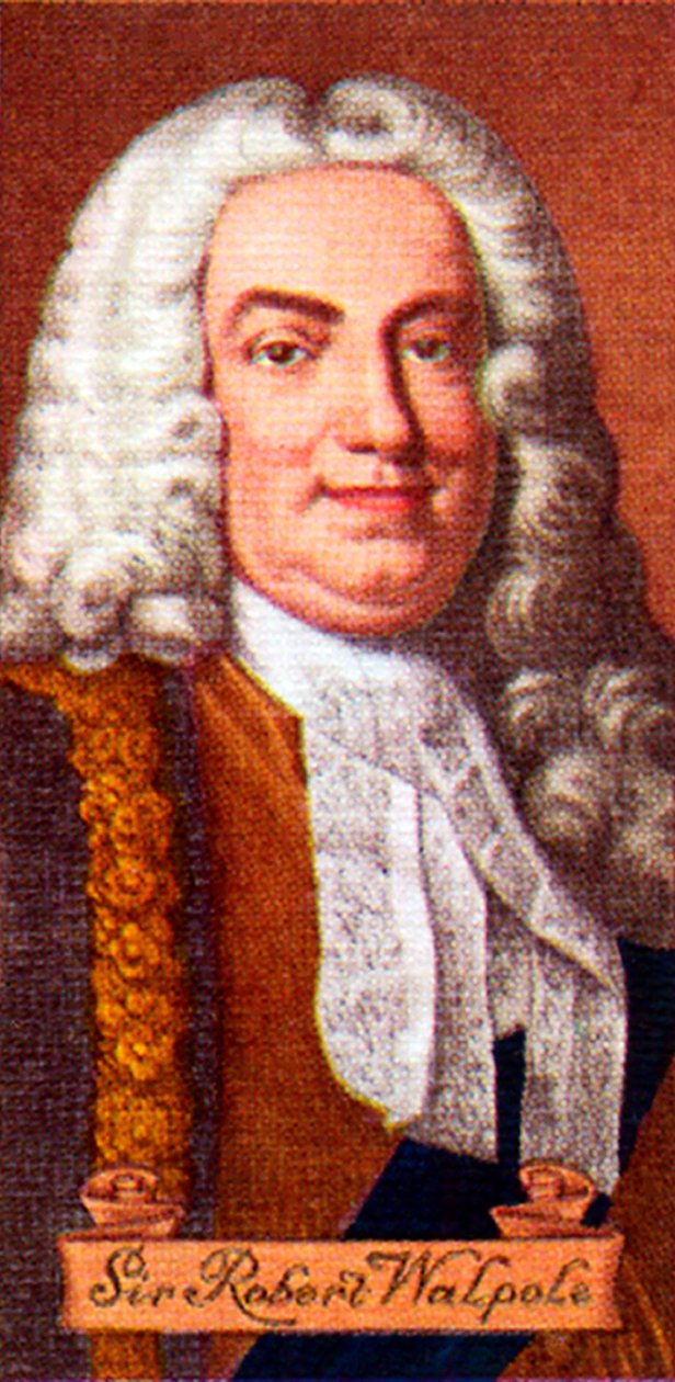 Sir Robert Walpole, tirado de uma série de cartões de cigarro, 1935 de Unbekannt