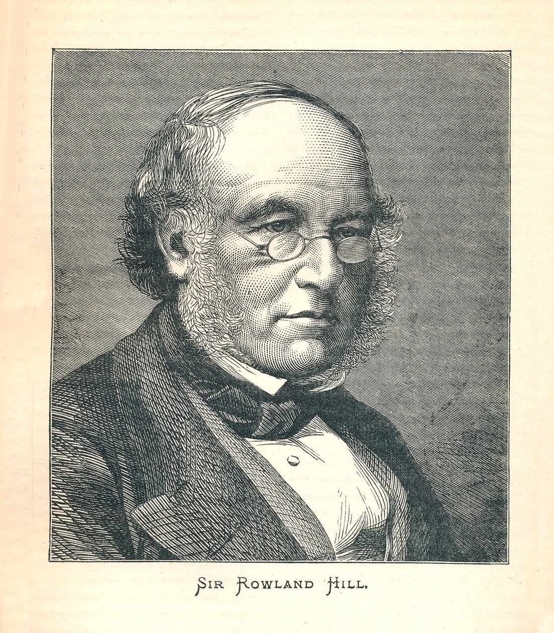 Sir Rowland Hill, criador do selo postal, 1893. de Unbekannt