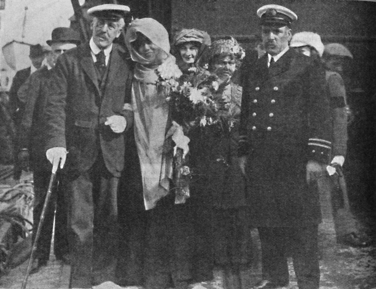 Sir Squire Bancroft e Madame Sarah Bernhardt, c1925 de Unbekannt