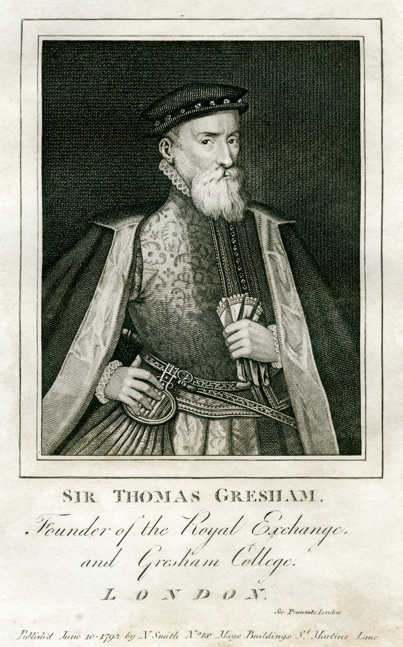 Sir Thomas Gresham, comerciante e financeiro britânico, século XVI 1793 de Unbekannt