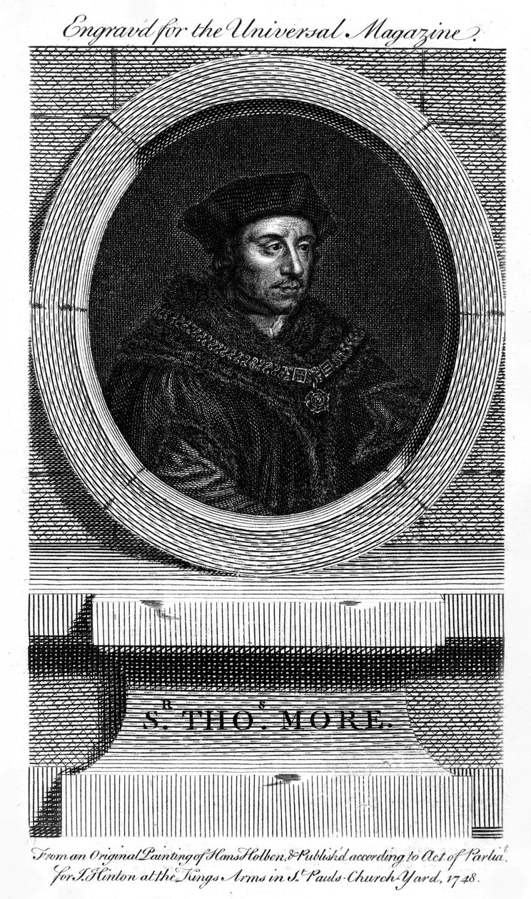 Sir Thomas More, advogado, escritor e político inglês católico, 1748 de Unbekannt