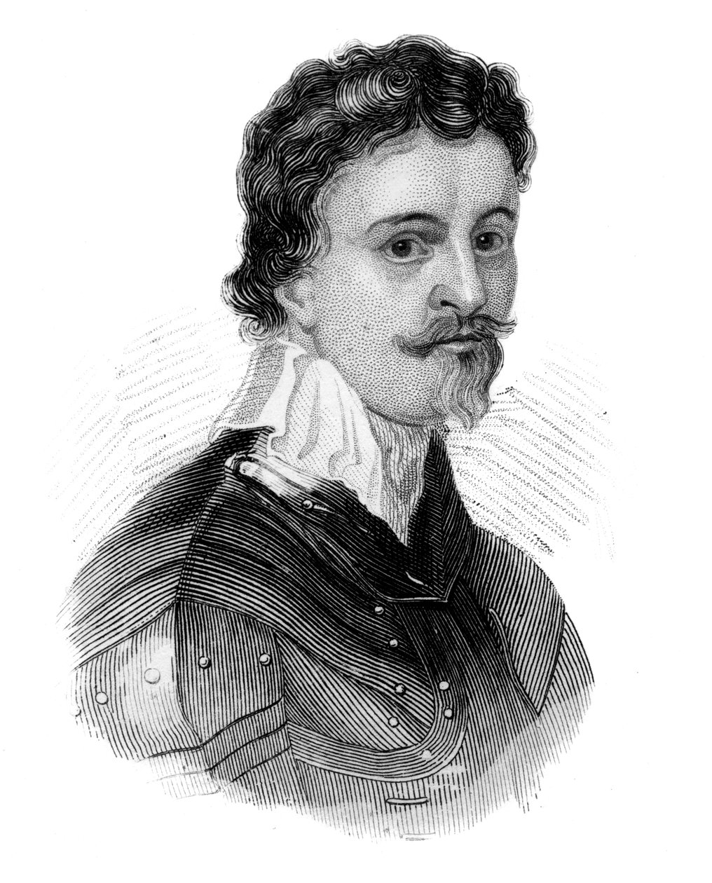 Sir Thomas Wentworth, 1º conde de Strafford, estadista inglês do século XVII, c1850 de Unbekannt