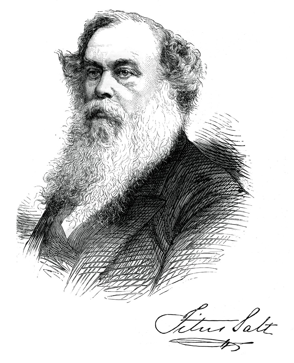 Sir Titus Salt, fabricante e benfeitor britânico, c1880 de Unbekannt