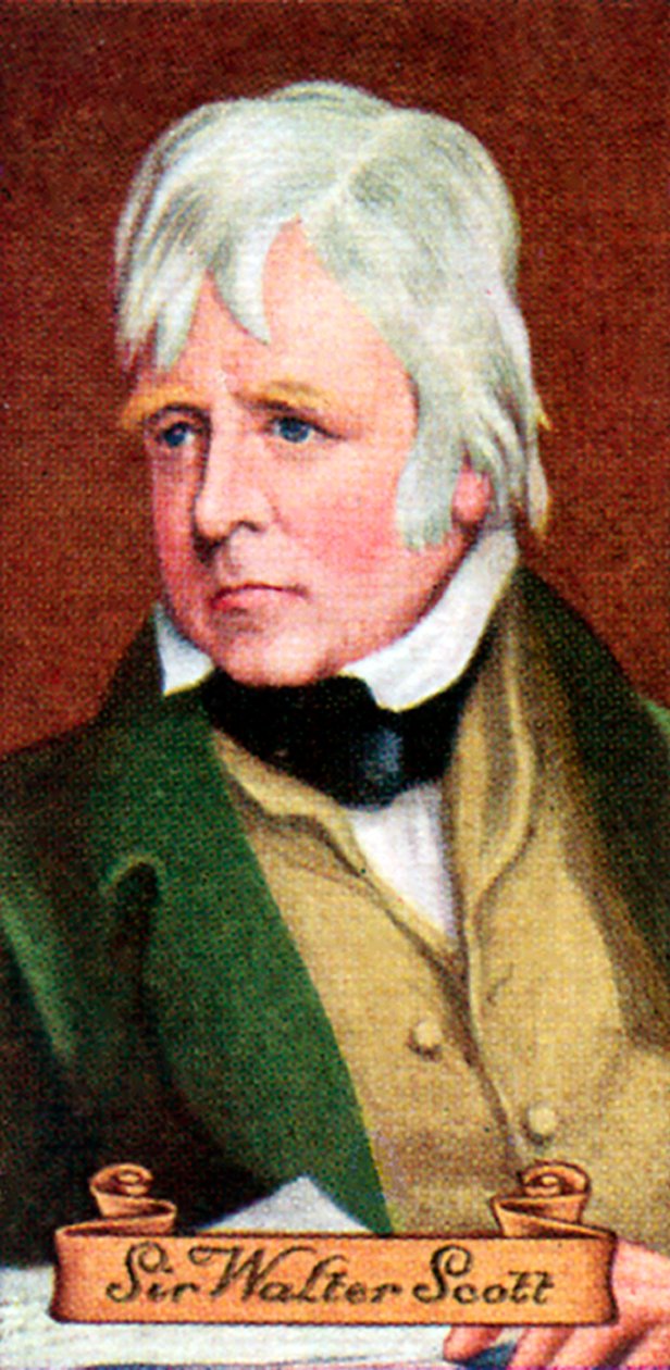 Sir Walter Scott, tirado de uma série de cartões de cigarro, 1935 de Unbekannt