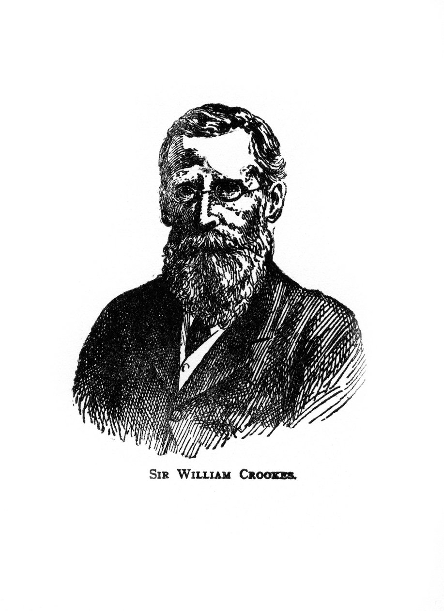 Sir William Crookes, químico e físico inglês, século 20 de Unbekannt