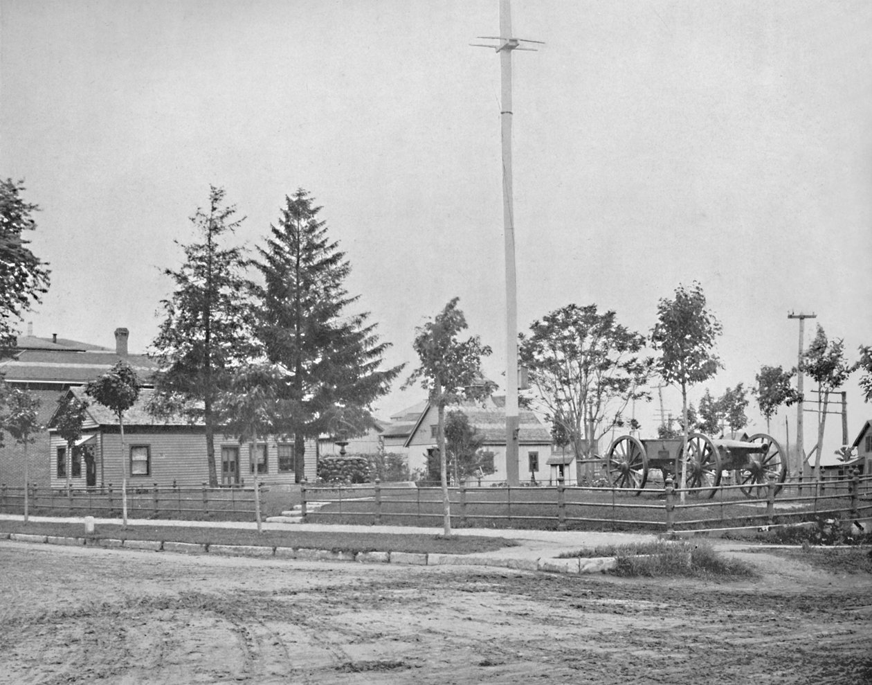Local de Fort Wayne velho, Indiana, c1897. de Unbekannt