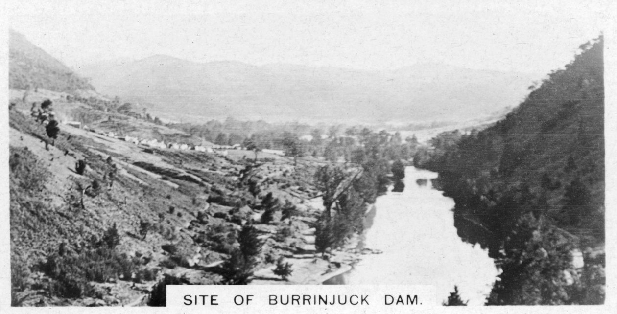 Local da barragem de Burrinjuck, Nova Gales do Sul, Austrália, 1928 de Unbekannt