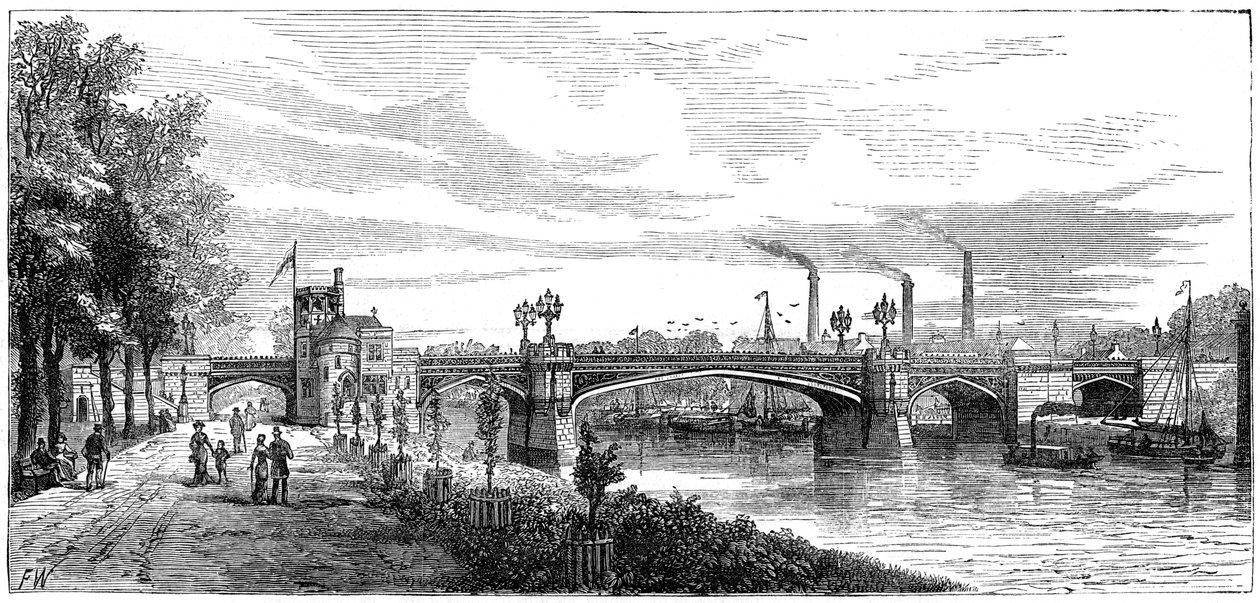 Ponte de Skeldergate, York. North Yorkshire, século XIX de Unbekannt