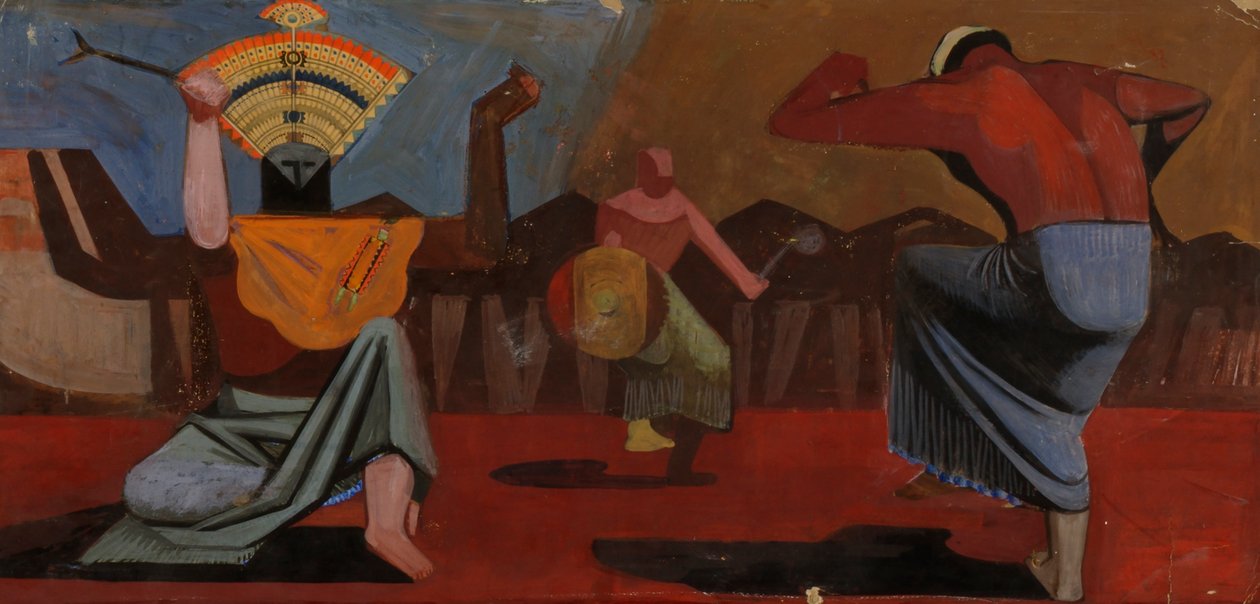 Esboço para dançarinos indianos, ca. 1933-1943. de Unbekannt