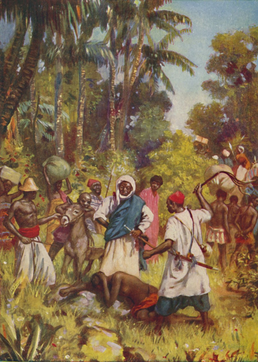 Condução de escravos na África Central, 1924 de Unbekannt