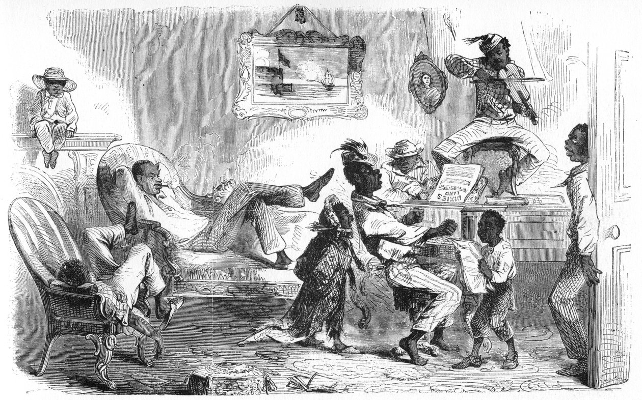 Escravos que comemoram a libertação, c1860s de Unbekannt