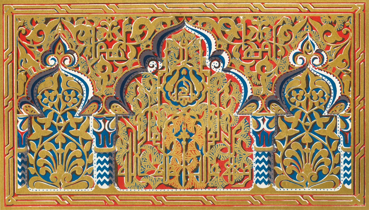 Painel pequeno no batente de uma janela, Salão das Duas Irmãs, 1907. de Unbekannt