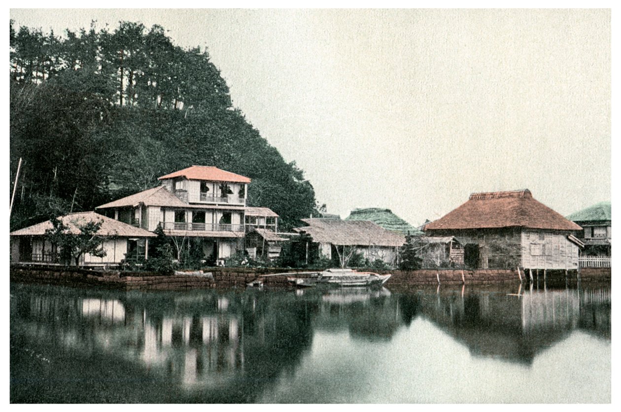 Pequeno hotel de verão, Kanazawa, Japão, 1904 de Unbekannt