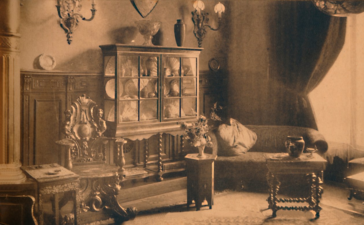 Sala para fumantes na Embaixada Cubana em Bruxelas, Bélgica, 1927. de Unbekannt