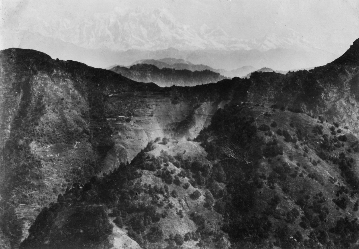 Neve no Himalaia, tirada de Chakrata, 1917 de Unbekannt