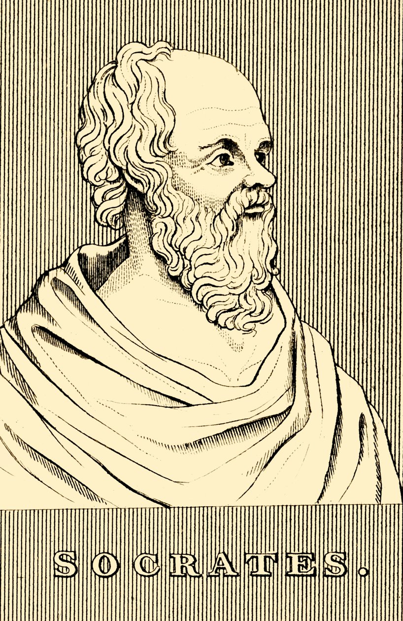 Sócrates, c470-399 aC, 1830. de Unbekannt
