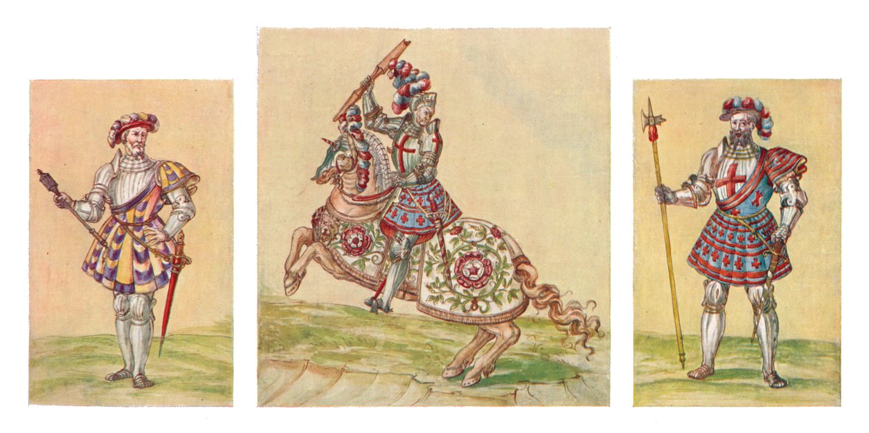 Soldados do período Tudor, século 16, 1903 de Unbekannt