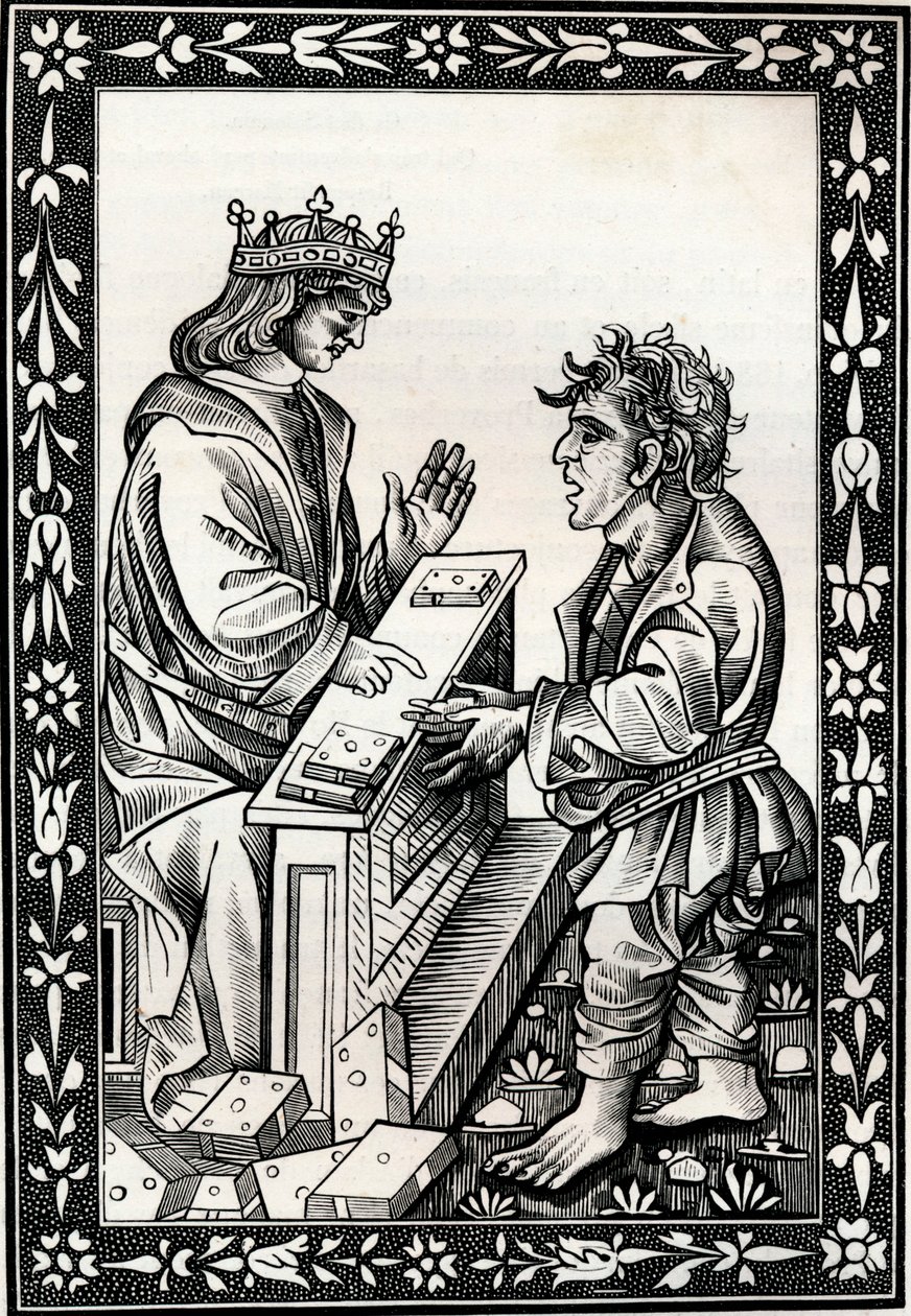 Salomão e Marcoul, século XV, 1849. de Unbekannt