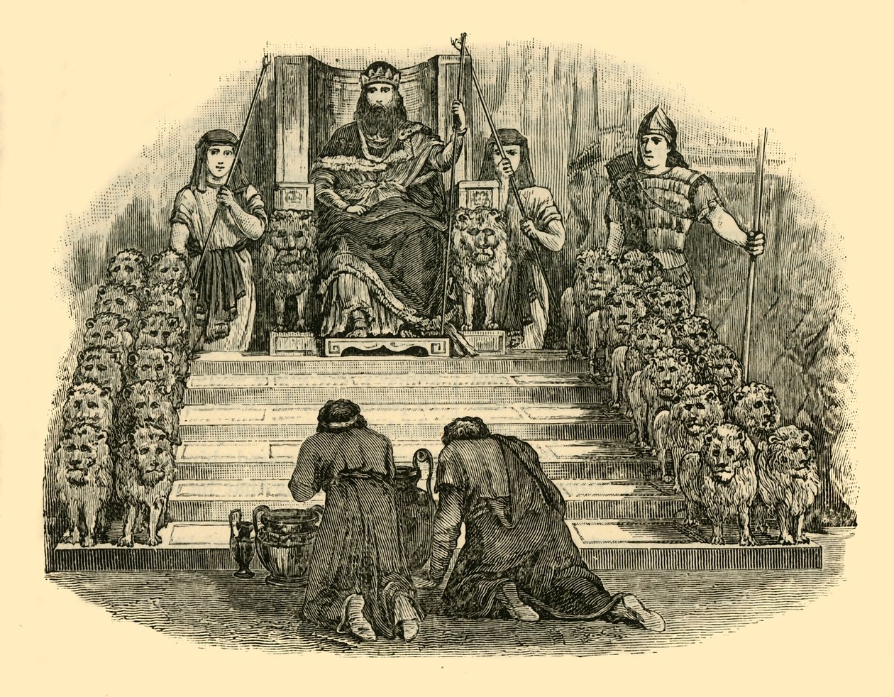 Trono de Salomão, Restaurado, 1890. de Unbekannt