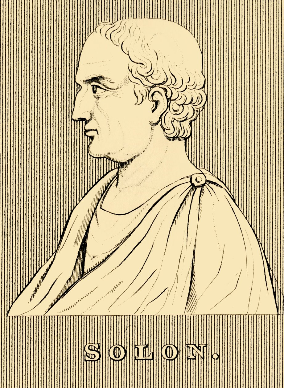 Solon, c630-c560 aC, 1830. de Unbekannt