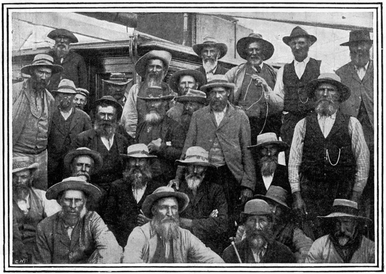 Alguns oficiais de Cronjes Boer após Paardeberg, 2ª Guerra dos Bôeres, 1900 de Unbekannt