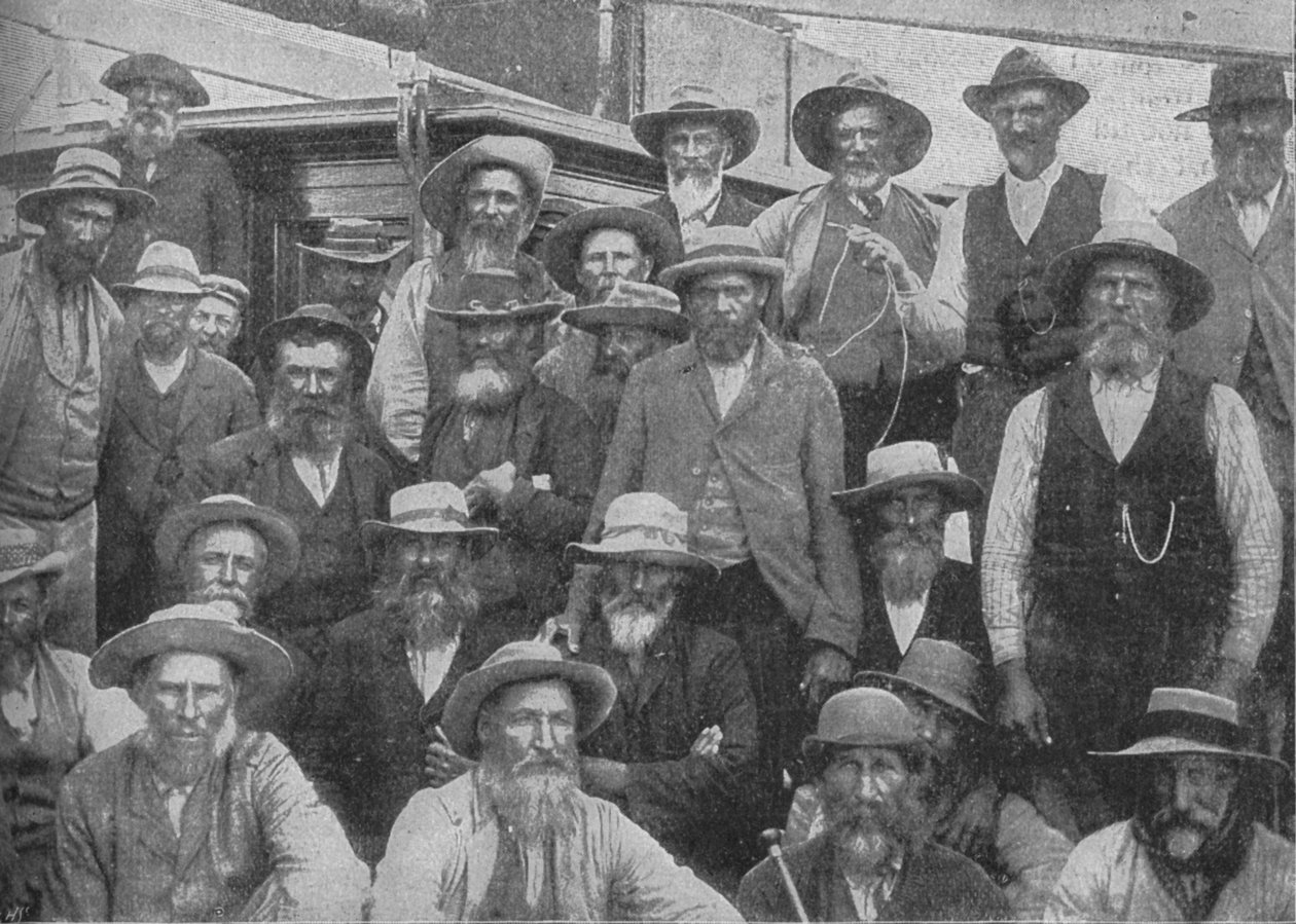 Alguns oficiais da Cronjes capturados em Paardeberg, c1900, 1902 de Unbekannt