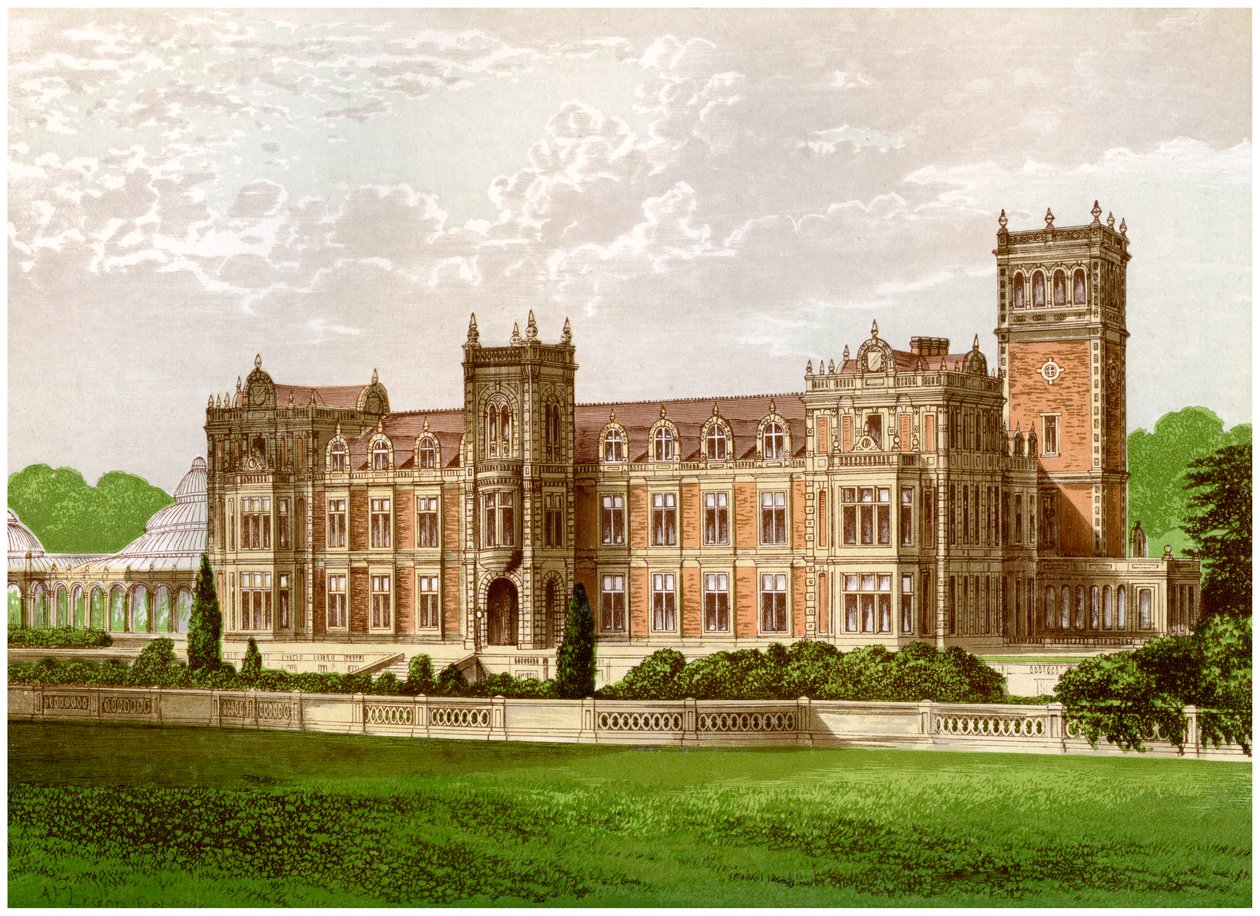 Somerleyton, Suffolk, casa do Baronet Crossley, c1880 de Unbekannt