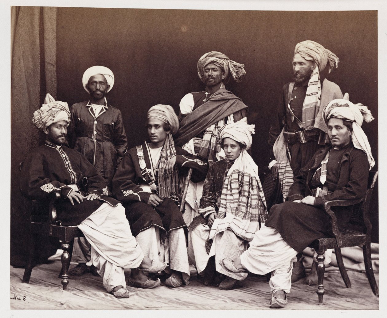 Sons of Nowroz Khan With Attendants, c 1878 de Unbekannt