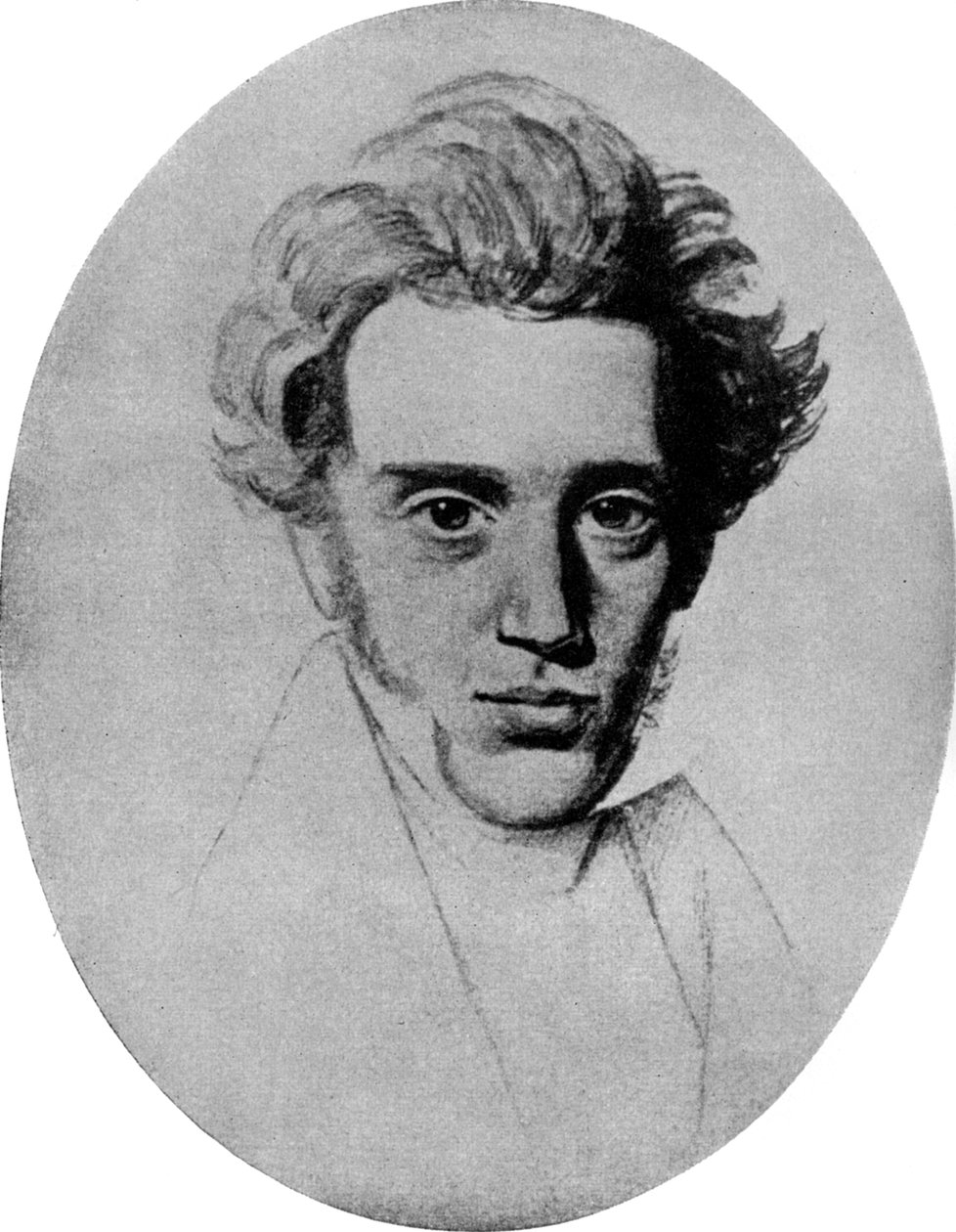 Soren Kierkegaard, filósofo e teólogo dinamarquês, c1840 1956 de Unbekannt