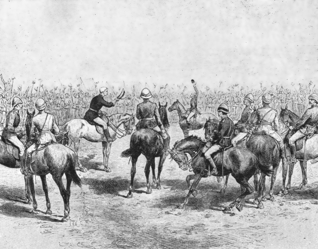 ... Soudan, 1883-85 ... Wolseley se despedindo da infantaria australiana ..., 1901. de Unbekannt