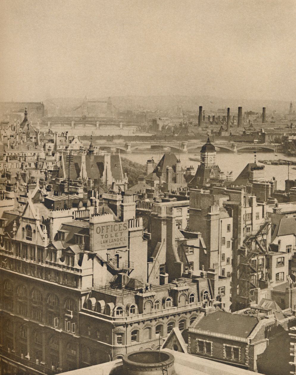 Vista do sudeste da casa de Bush até Blackheath, c1935. de Unbekannt