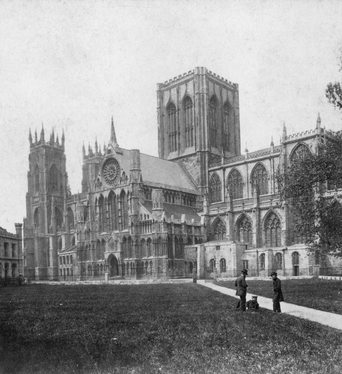Vista sudeste de York Minster, Yorkshire, final do século XIX ou início do século XX de Unbekannt