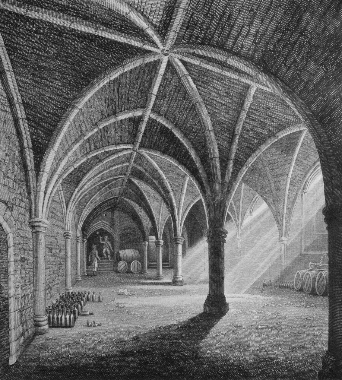 Vista sudoeste de Gerrards Hall, Londres, c1834 1906 de Unbekannt