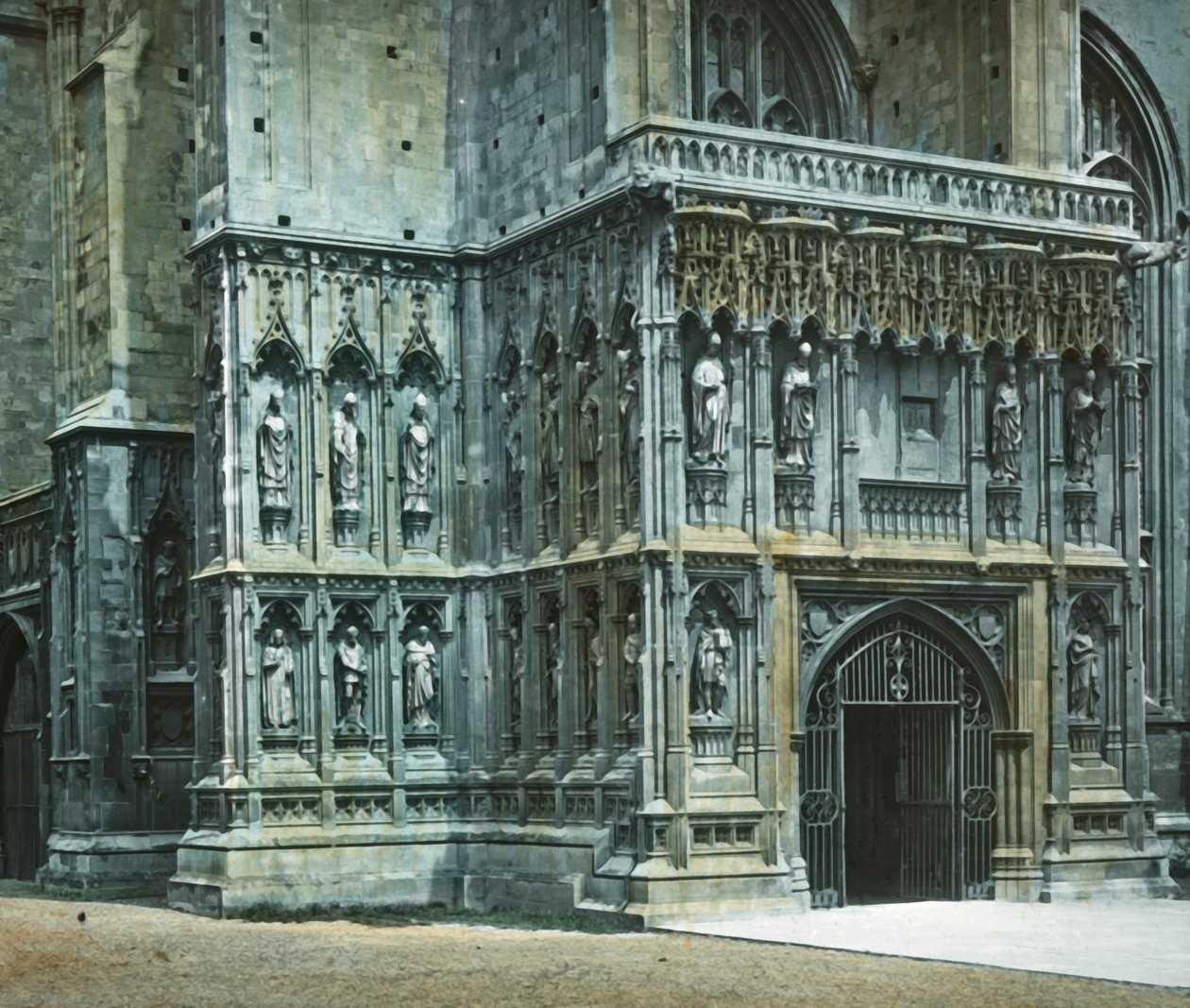 Patamar do sudoeste, Catedral de Canterbury, c1890. de Unbekannt