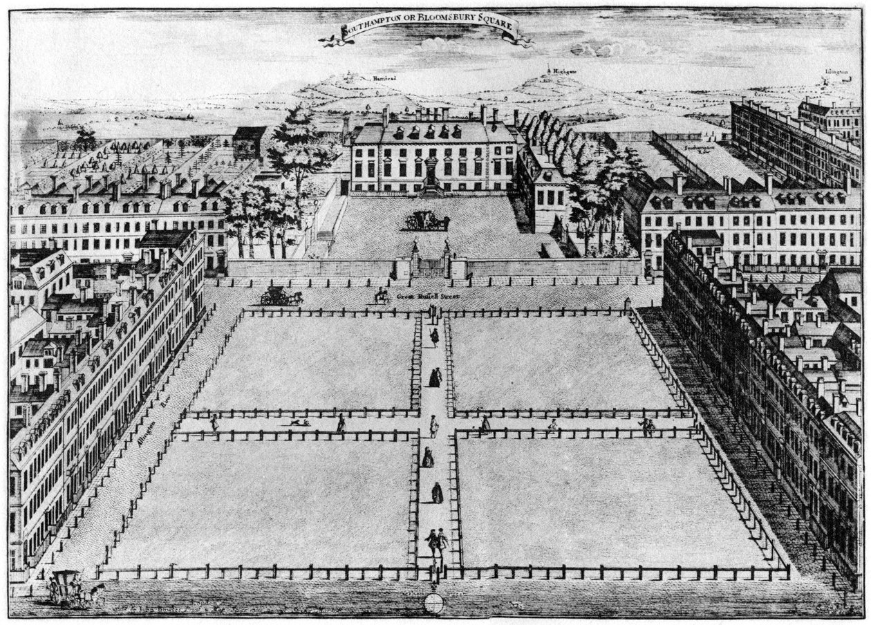 Southampton ou Bloomsbury Square, Londres, século XVIII 1907 de Unbekannt