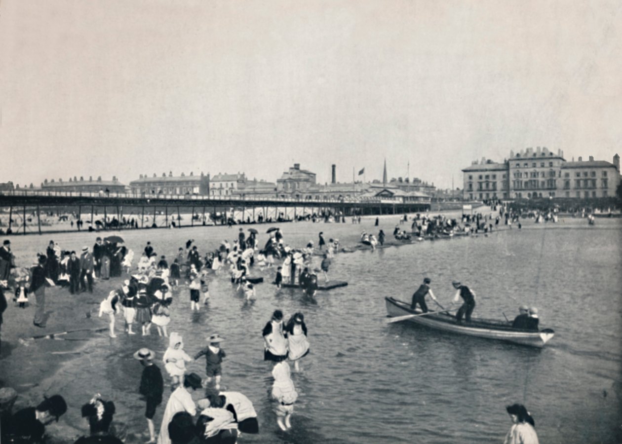 Southport - o cais e o lago sul, 1895 de Unbekannt