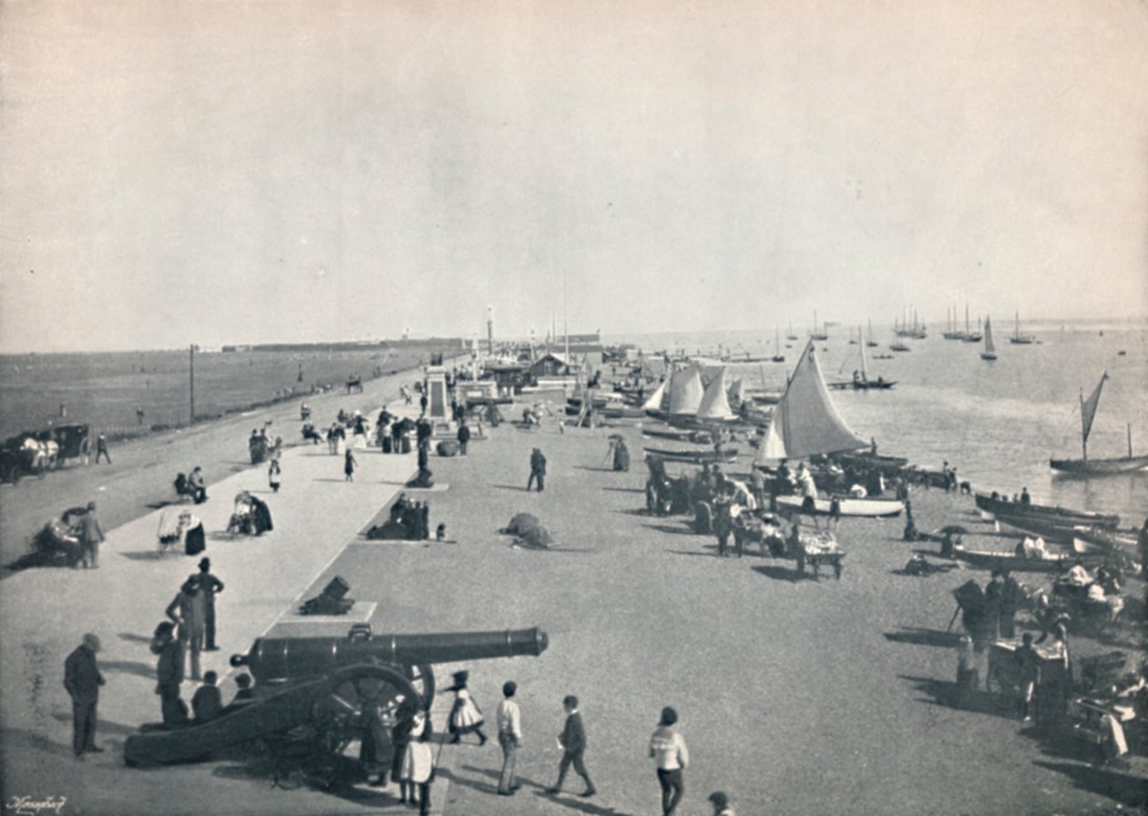 Southsea - Vista Geral da Praia, 1895 de Unbekannt