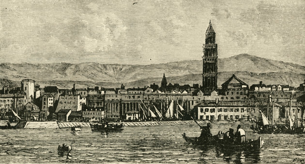 Spalatro, do porto, 1890. de Unbekannt