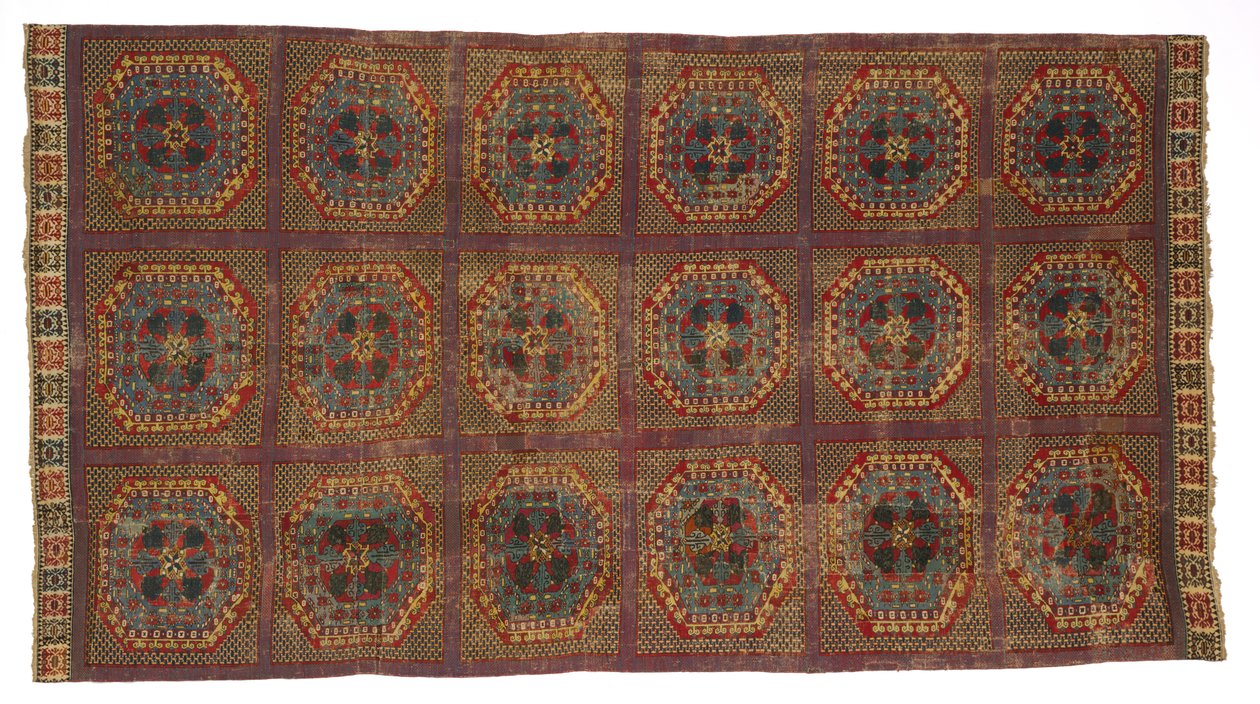 Tapete espanhol com padrão turco, c. 1450-1500. de Unbekannt