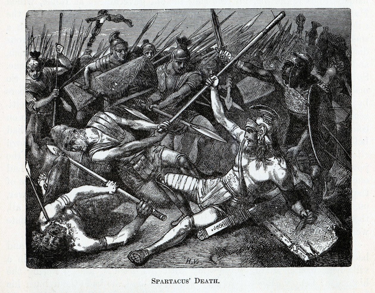 Morte de Spartacus, 1882 de Unbekannt
