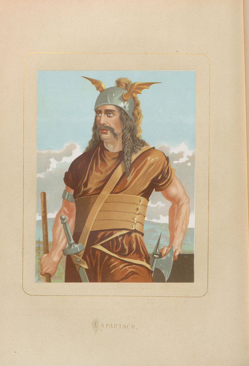 Spartacus. De: Hombres y mujeres celebres de todos los tiempos de Juan Landa, 1875-1877. de Unbekannt