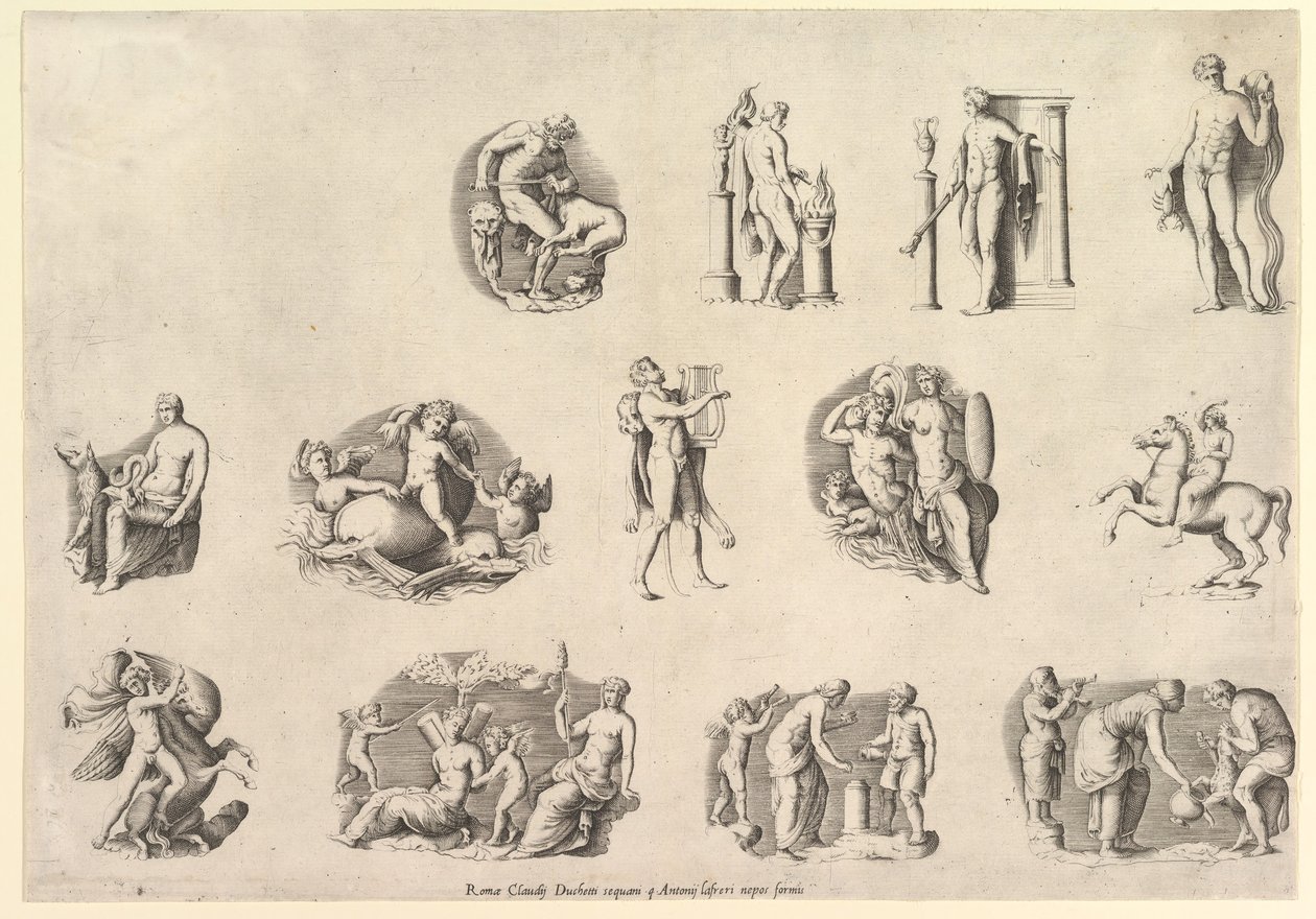Vidro romano Assuntos magníficos ... depois da Antiguidade, executado ca. 1550-77, impressa após 1577. de Unbekannt