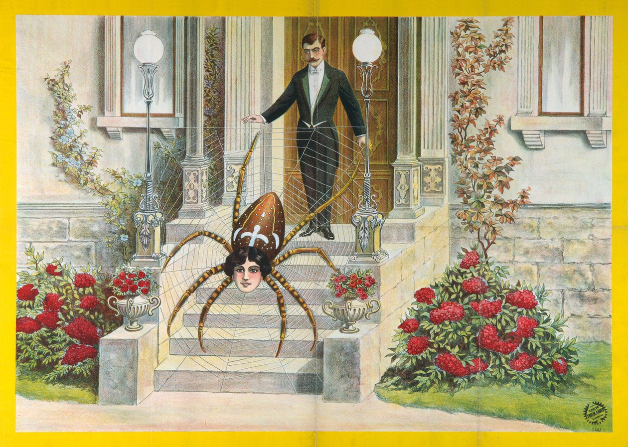 Cartaz da Mulher-Aranha, 1922 de Unbekannt
