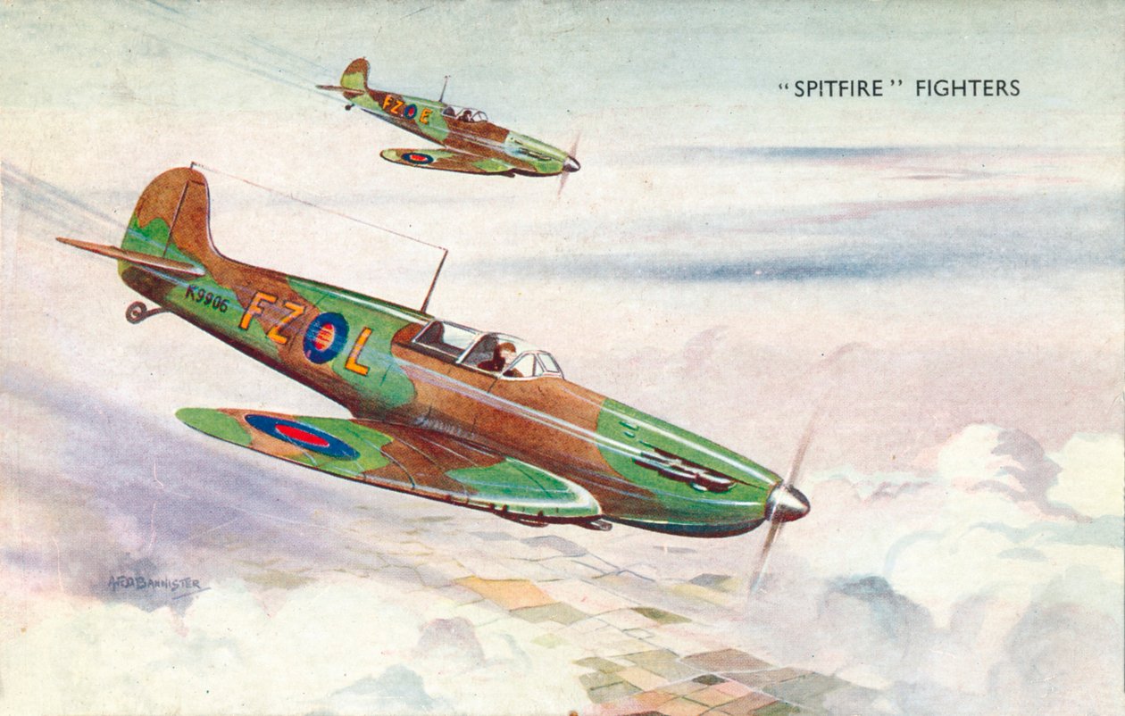 Lutadores Spitfire, c1940 de Unbekannt